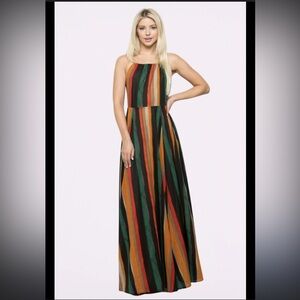Vici stripped maxi dress